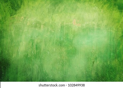 Green Grunge Wall Texture Background