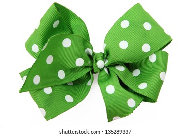 Green Hair Bow