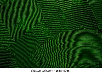 Green hand painting brush strokes abstract background 