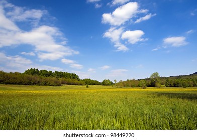 green hill meadow - Shutterstock ID 98449220