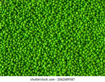 Green Hot Cutting Type Masterbatch Granules, Food Grade Plastic Coloring Material