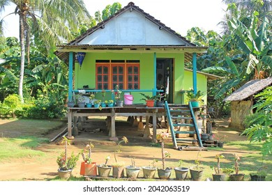Green house on stilts in Karimun Jawa Indonesia