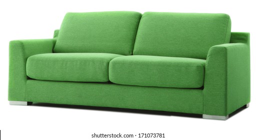 Green Isolated Couch