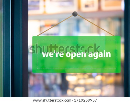 The green label has the message that 