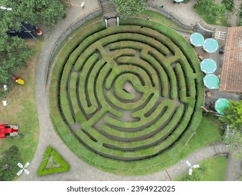 Green labyrinth in Nova Petropolis Rio Grande do Sul Brazil.