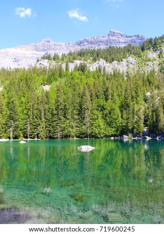 Green Lake (Lac Vert) in the Chamonix valley