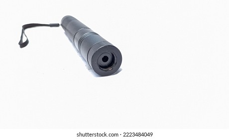 Green laser pointer, isolated on white - Shutterstock ID 2223484049
