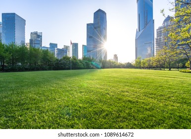 Green Space Lujiazui Central Shanghai China Stock Photo 1457982470 ...