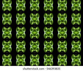 Green leaf seamless pattern for background and texture.