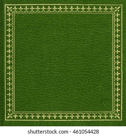 Green Leather Book Cover