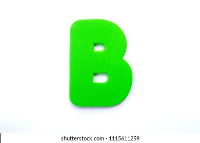 Green Letter B Over White Background Stock Photo 1115611259 | Shutterstock