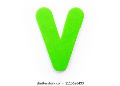 Uv English Alphabet Yellow Green Color Stock Photo 711185470 | Shutterstock