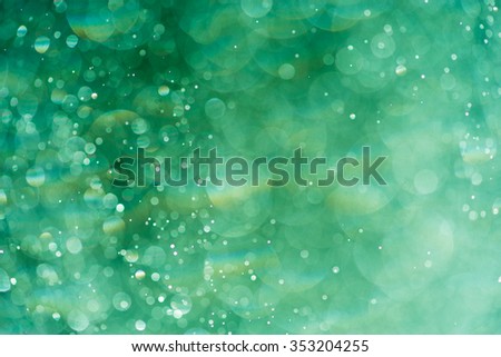 green light bokeh background