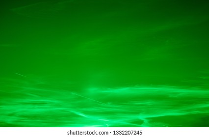 Green light in the darkness