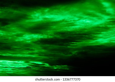Green light in the darkness