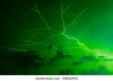 Green Lightning Color Change Editor Stock Photo 538563931 | Shutterstock