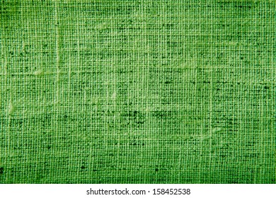 Green Linen Fabric Texture