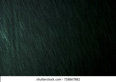 Green Lines In Vertical Angle On Black Back Ground, Acid Rain Concept