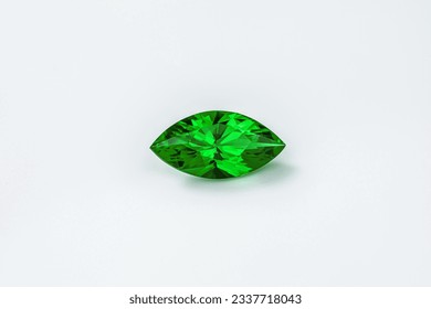 Green Marquise Cut Emerald Gemstone