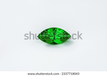 Green Marquise Cut Emerald Gemstone