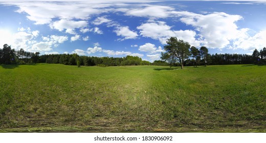 Green Meadow Scenic Landscape HDRI Panorama