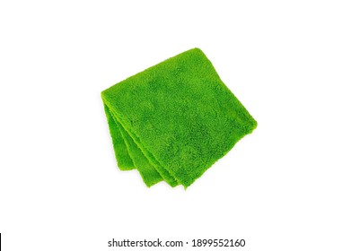 Green Microfiber Towel With Lint