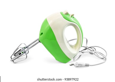 Green Mixer Isolated On White Background