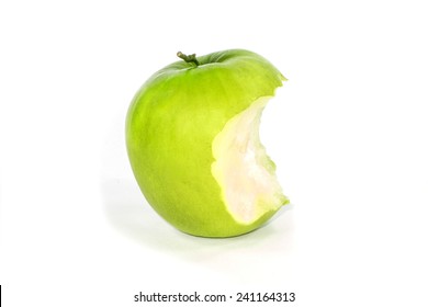 green monkey apple bited