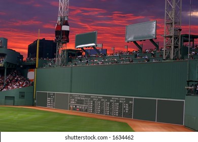 fenway park at night wallpaper