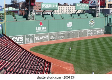 The Green Monster - Left Field Wall Of Fenway Park