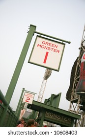 Green Monster Seating In Fenway Park In Boston