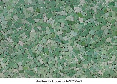 Green Mosaic Tile Pattern Texture