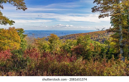 Green Mountain Overlook Autumn views from the Blue Ridge Parkway