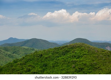 Green mountains range
