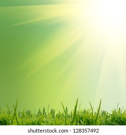 Green Nature Background Grass Stock Photo 128357492 | Shutterstock