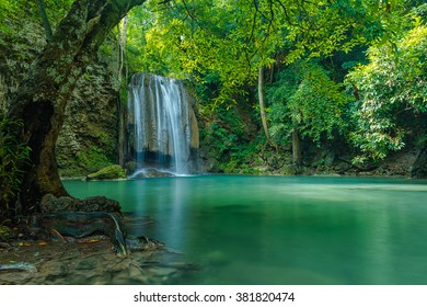 Green Nature Landscape Waterfall Stock Photo 381820474 | Shutterstock