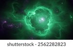 Green Nebula Space Background – Ring Nebula