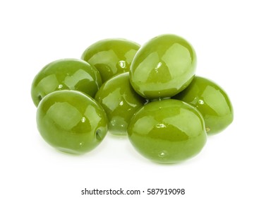 Green Olives Isolated