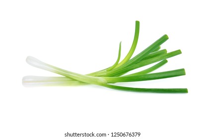 Green onion isolated on the white background