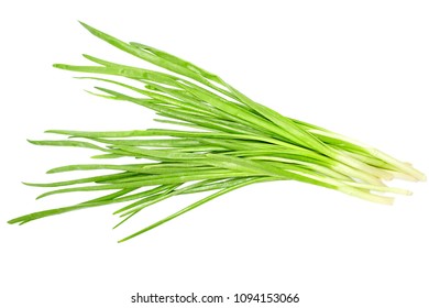 green onion on white background, isolated on white - Shutterstock ID 1094153066