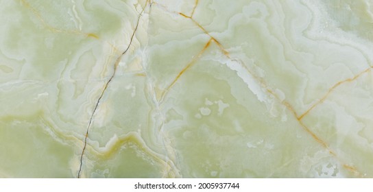 Green Onyx Stone Texture With Brown Veins