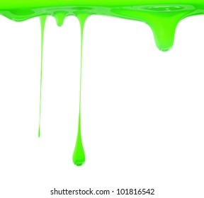 Green Paint Dripping