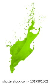 Green Paint Splash Isolated On 260nw 1319391302 