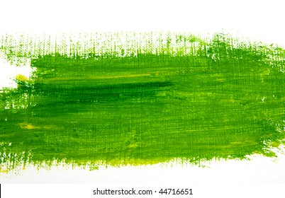 Green Paint Stroke