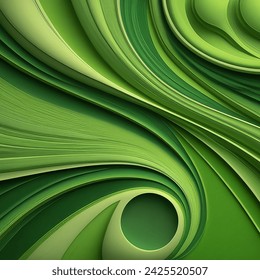 3d Render Abstract Green Gradient Background AI-generated image ...