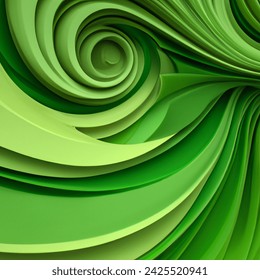 3d Render Abstract Green Gradient Background AI-generated image ...