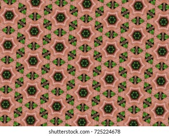 green pattern graphic