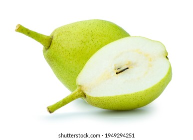 green pear fruit isolated on white background - Shutterstock ID 1949294251