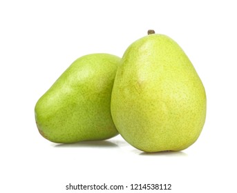 Green pear isolated on white background. - Shutterstock ID 1214538112