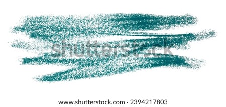 Green pencil strokes isolated on white background.